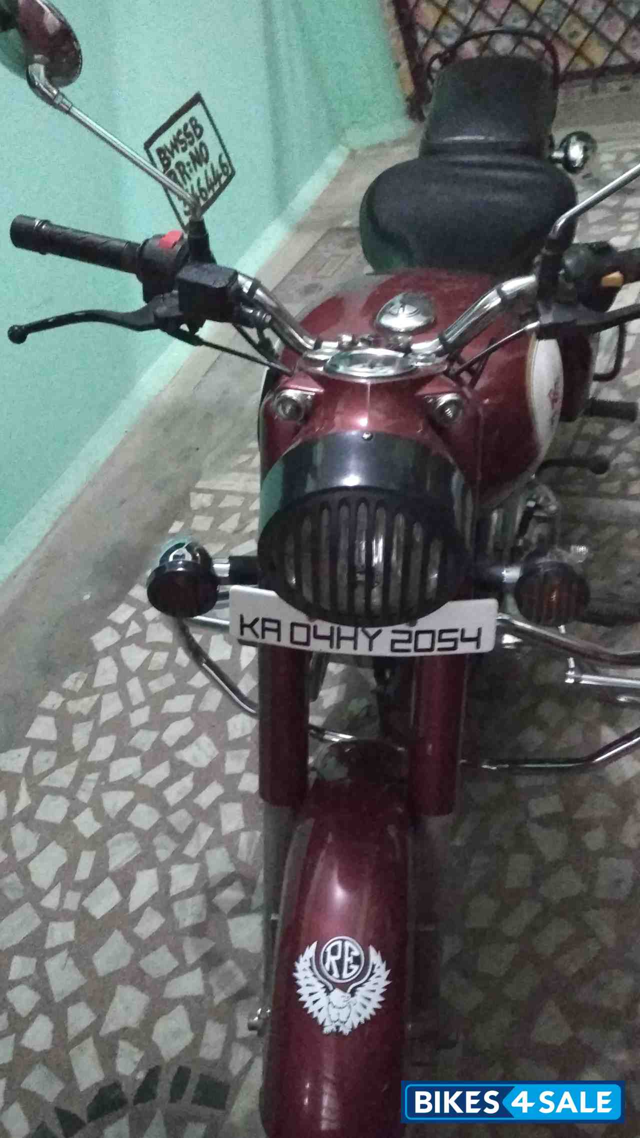 Maroon Royal Enfield Classic 350