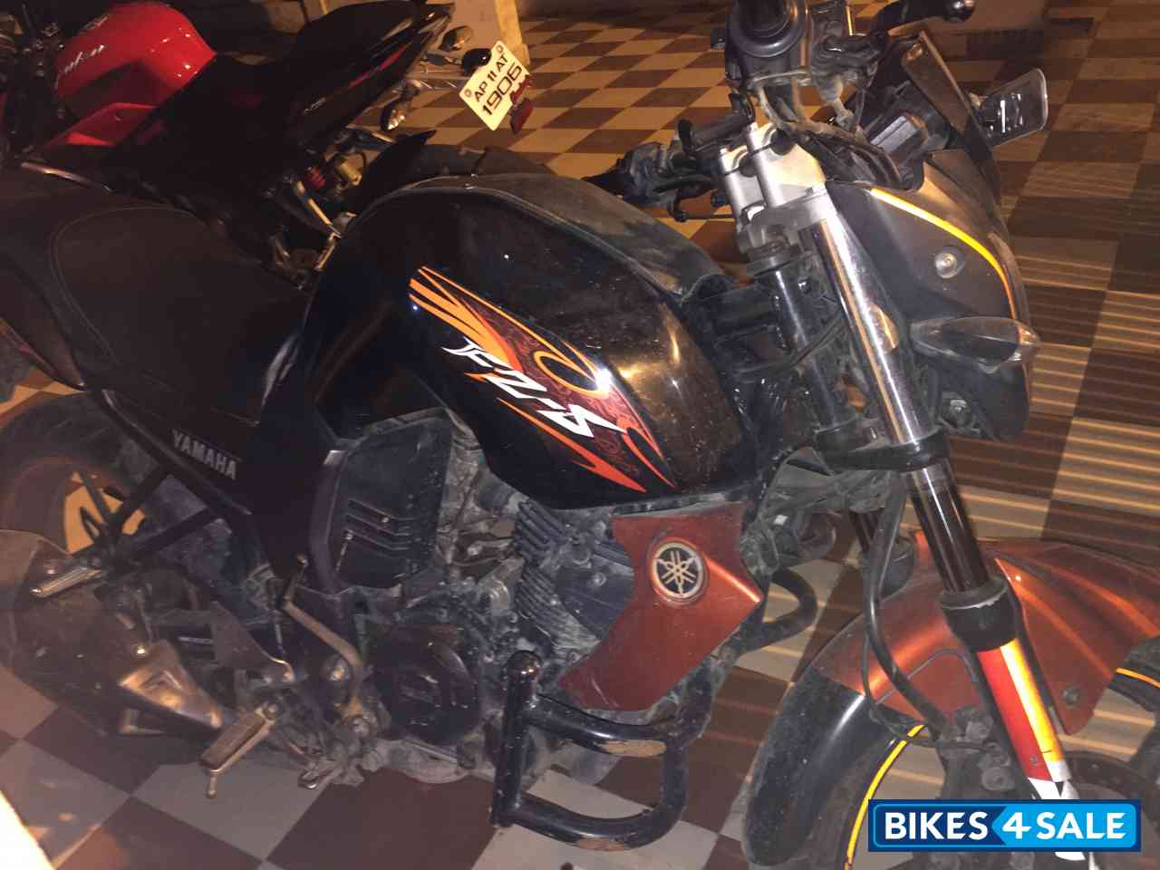 Black And Orange Yamaha FZ-S