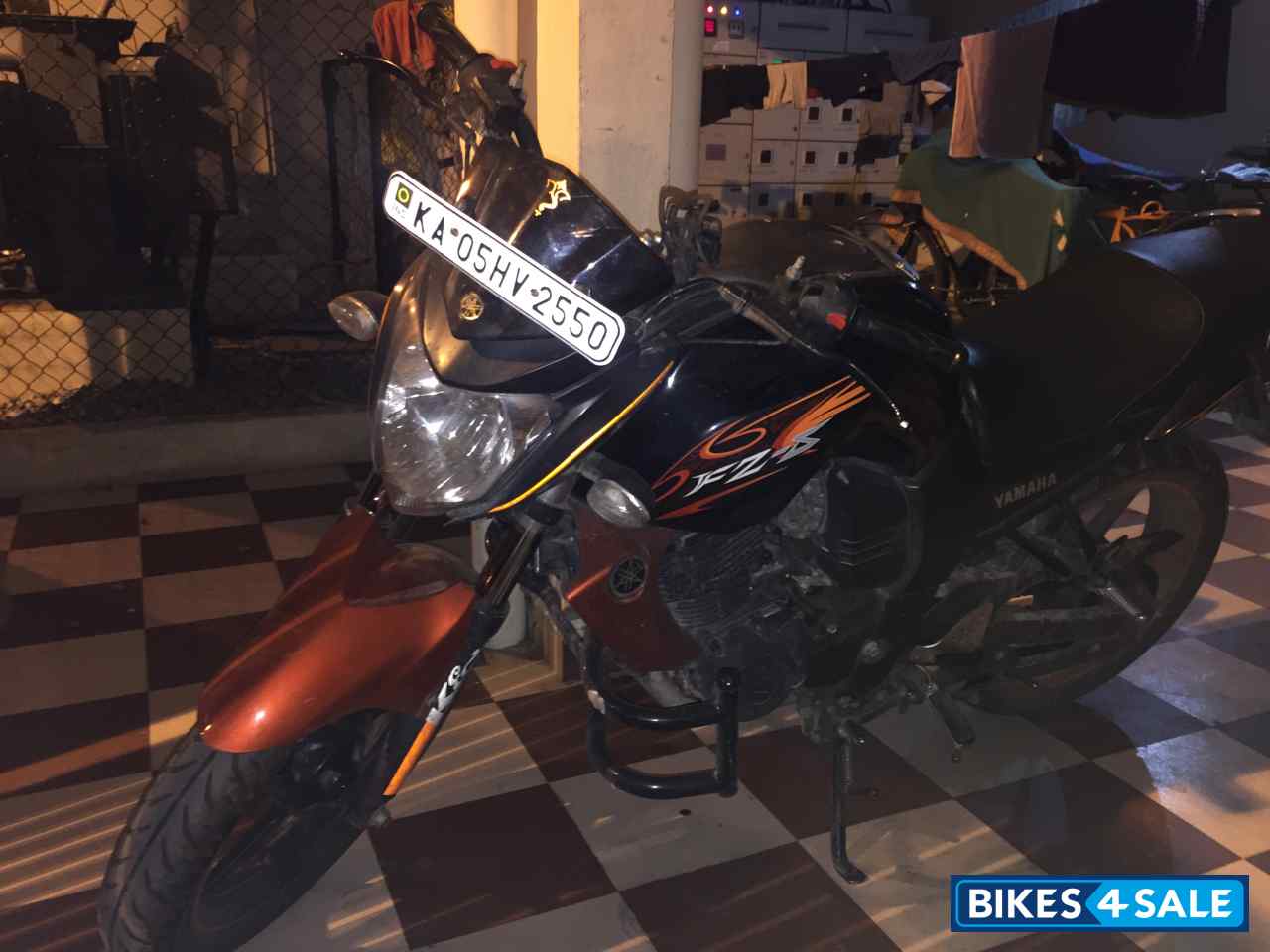 Black And Orange Yamaha FZ-S Black And Orange Yamaha FZ-S