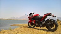 Red Bajaj Pulsar RS 200 ABS