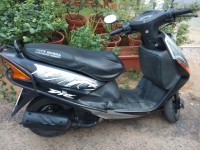 Silver Black Honda Dio