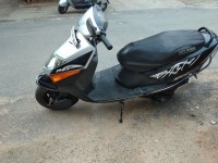 Silver Black Honda Dio
