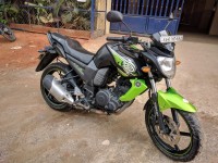 Green And Black Yamaha FZ-S