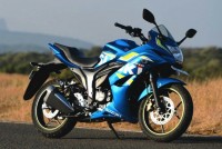 Blue Suzuki Gixxer SF Fi