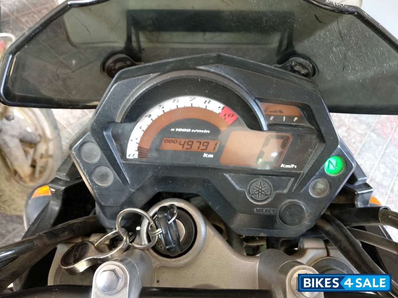 Black And Green Yamaha FZ-S