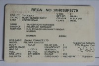 Black Bajaj Pulsar 220 DTSi