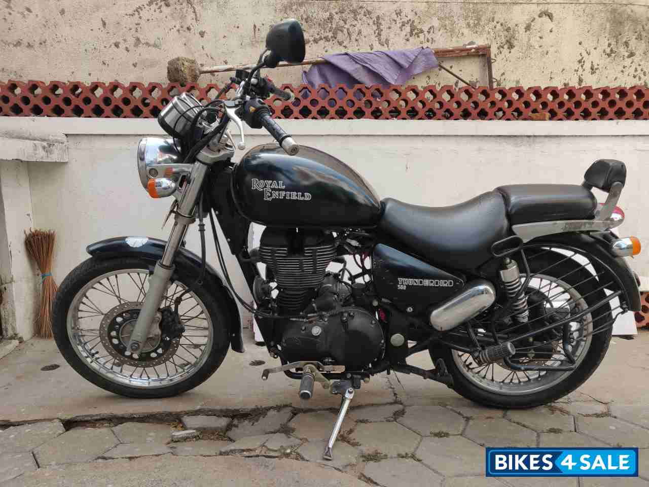 Matt Black Royal Enfield Thunderbird