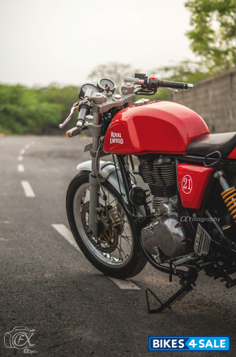 Red Royal Enfield Continental GT