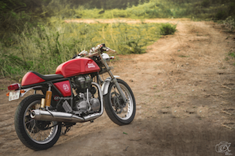 Red Royal Enfield Continental GT