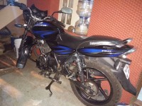 Black With Blue Bajaj Discover DTSi 150