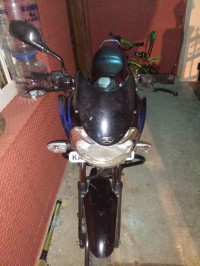 Black With Blue Bajaj Discover DTSi 150