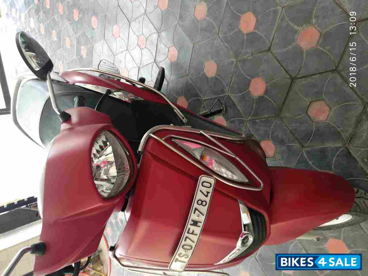 Matte Red Yamaha Fascino