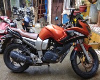 Orange Yamaha Fazer