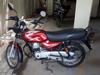 Flame Red Decal Red Bajaj CT 100B