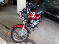 Flame Red Decal Red Bajaj CT 100B
