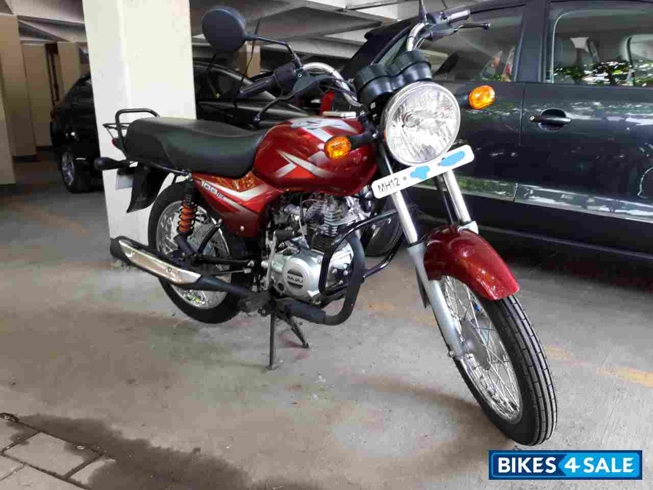 Flame Red Decal Red Bajaj CT 100B