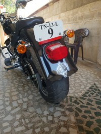 Black Harley Davidson FLSTF Fat Boy