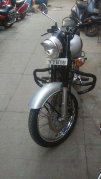 Silver Black Royal Enfield Classic 350