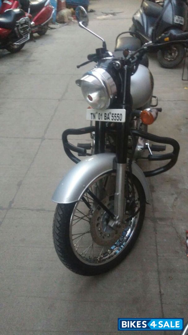 Silver Black Royal Enfield Classic 350