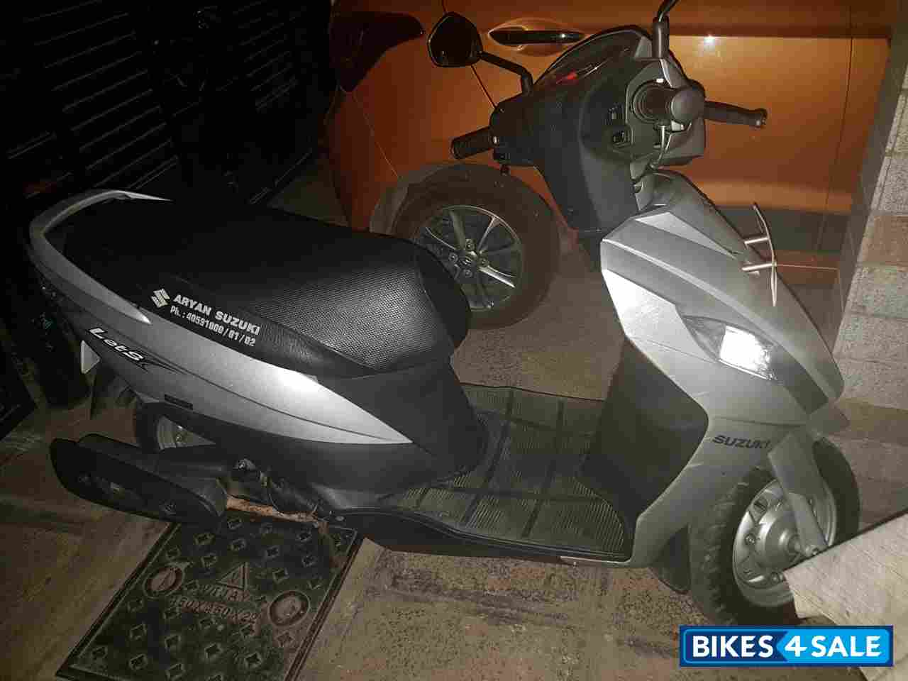 Silver Suzuki Lets 110