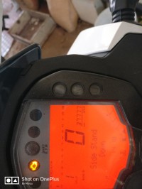 White&orange KTM Duke 200