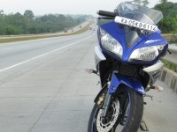 Blue Yamaha YZF R15