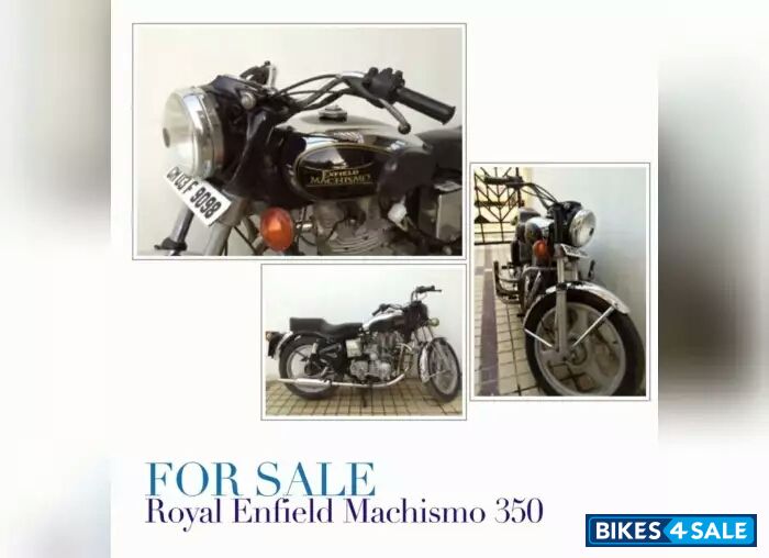 Silver Black Royal Enfield Bullet Machismo 350 Old
