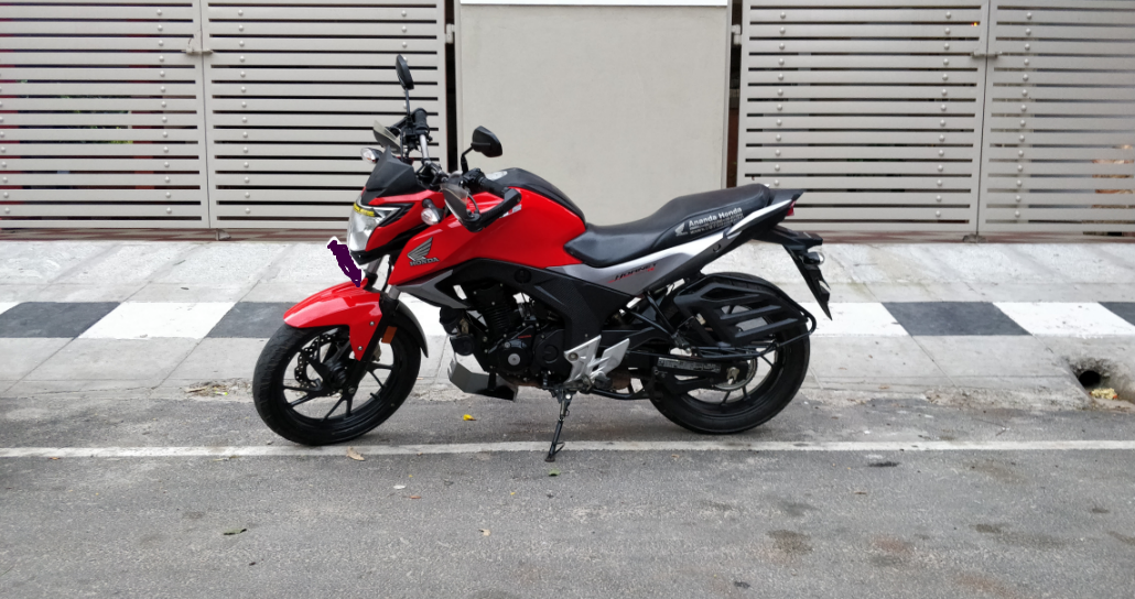 Red Honda CB Hornet 160R ABS