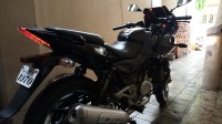 Midnight Black/blue Bajaj Pulsar 220F