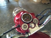 Red Royal Enfield Bullet Electra Twinspark