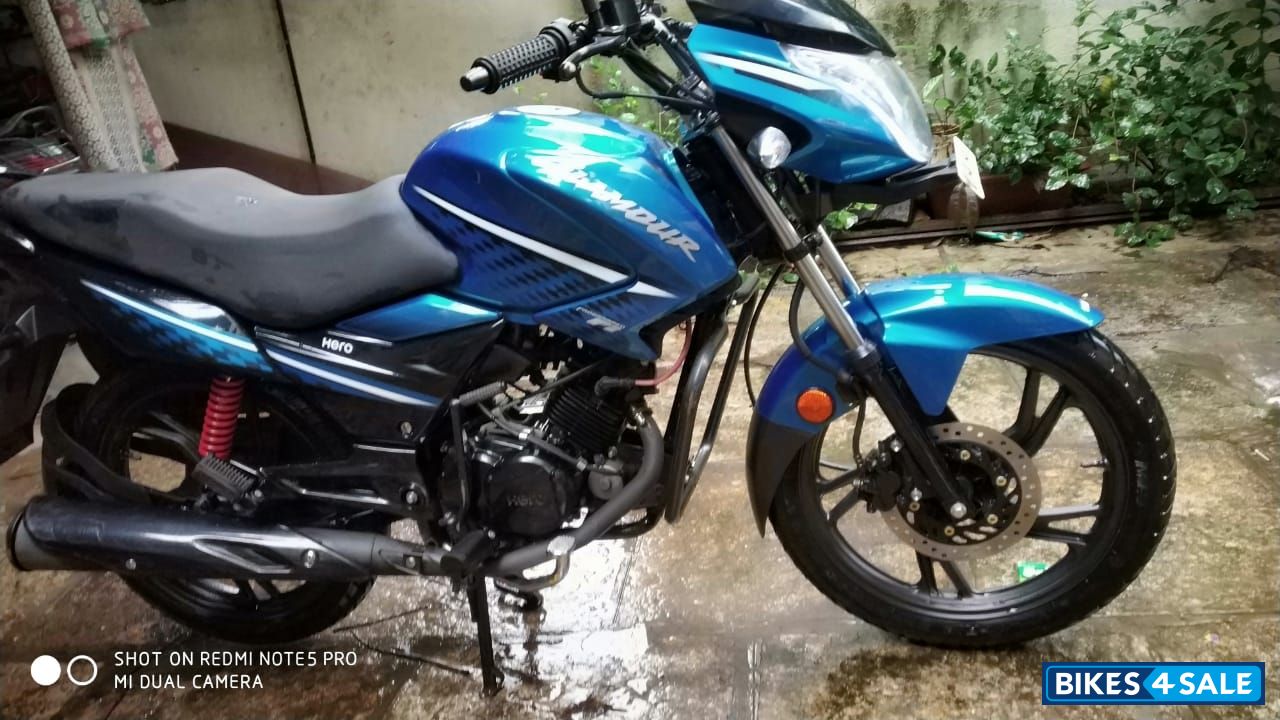 Used 2017 Model Hero Glamour Pgm Fi For Sale In Pune Id 174082 Techno Blue Colour Bikes4sale