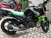 Black Nd Green Yamaha FZ-S