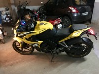 Yellow Bajaj Pulsar RS 200 ABS