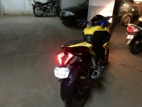 Yellow Bajaj Pulsar RS 200 ABS
