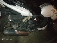 White TVS Apache RTR 180 ABS