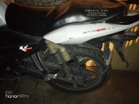 White TVS Apache RTR 180 ABS