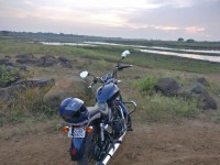 Marine Blue Royal Enfield Thunderbird 500