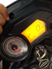 Black With  Red Bajaj Pulsar 135LS