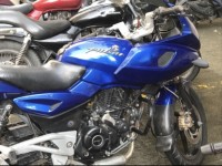 Blue Bajaj Pulsar 220F