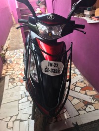 Black & Red TVS Scooty Streak