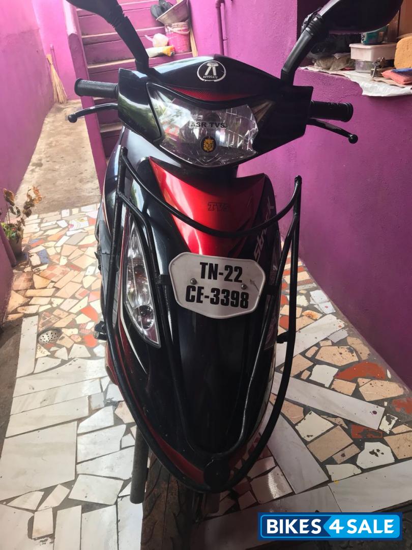Black & Red TVS Scooty Streak