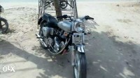 Silver Royal Enfield Bullet Electra