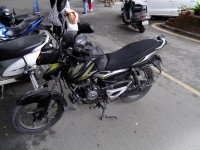 Green & Black Bajaj Discover 100M