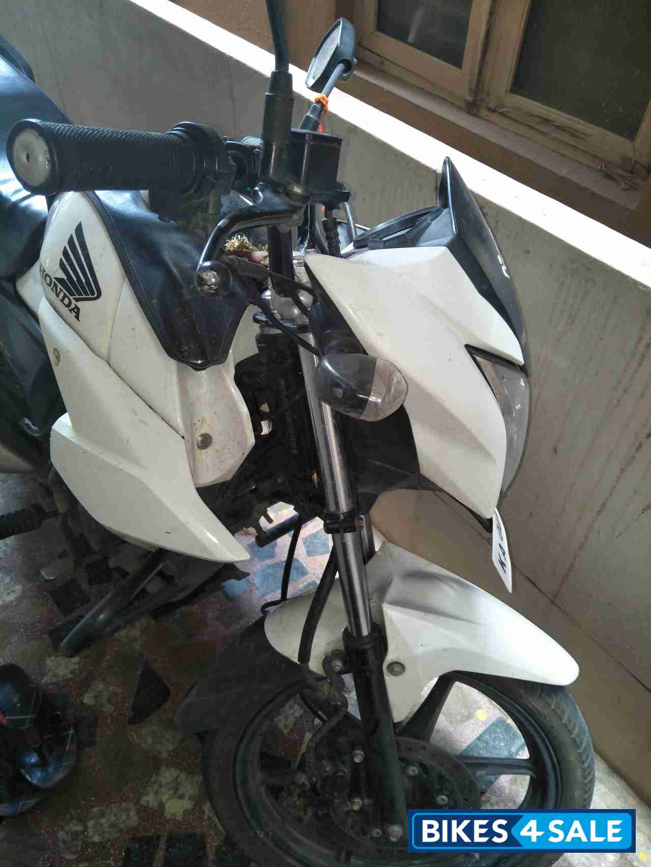 White Honda CB Twister