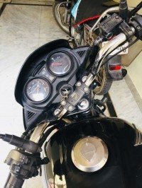 Black Honda CB Shine