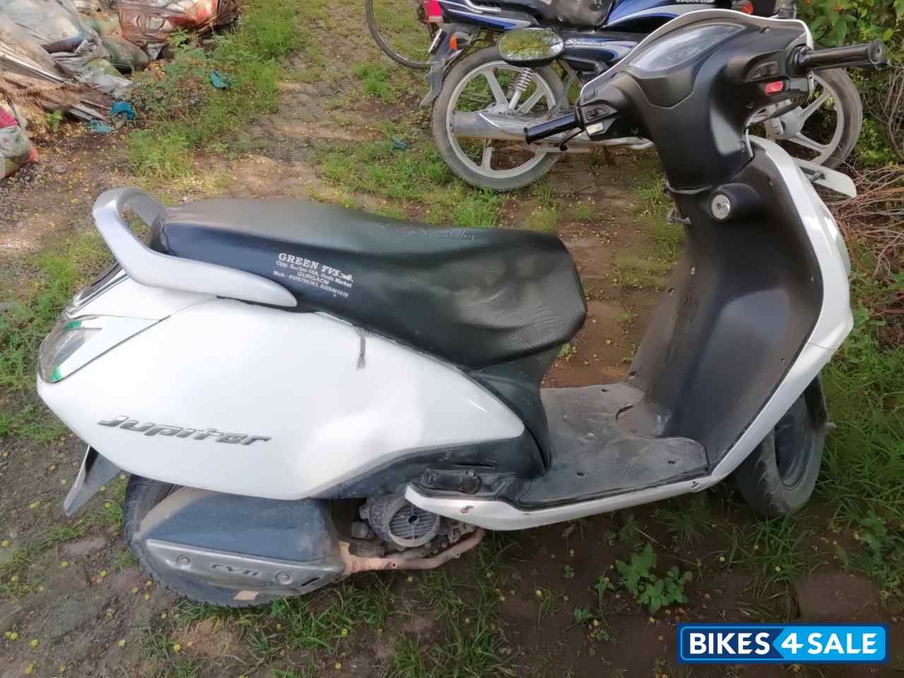 White TVS Jupiter