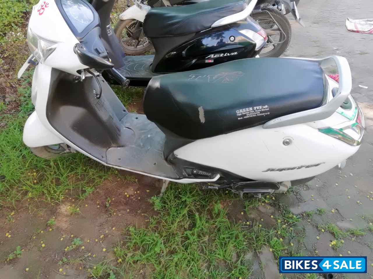 White TVS Jupiter