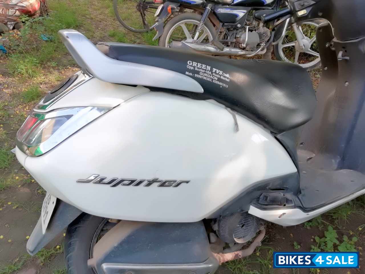 White TVS Jupiter