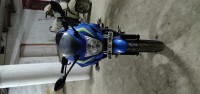 Blue Suzuki Gixxer SF