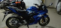 Blue Suzuki Gixxer SF